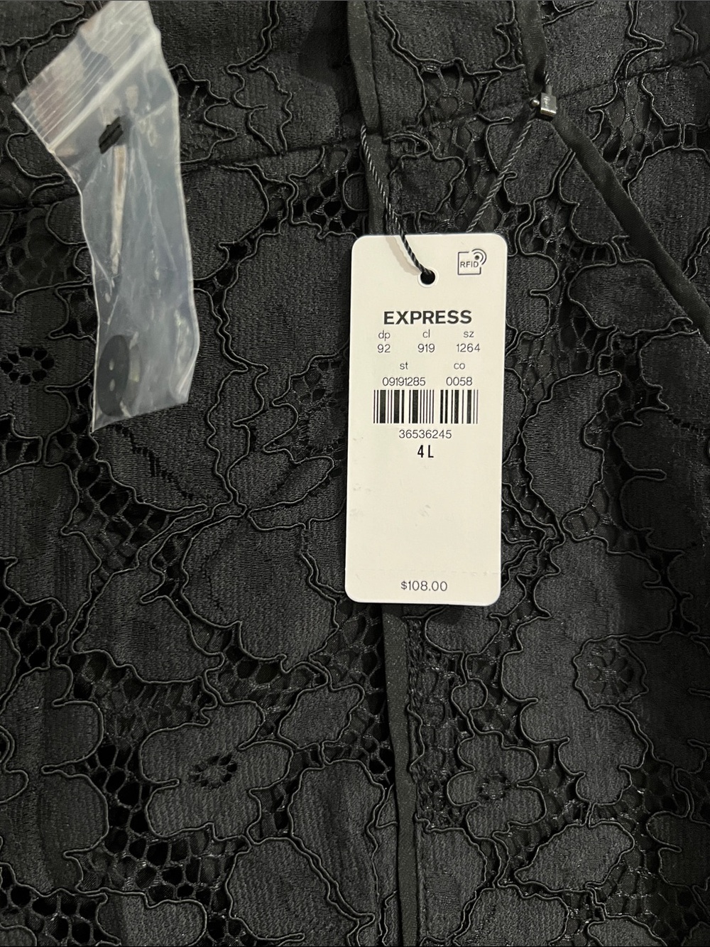 Express Black Lace Wide-Leg Trousers - Picture 9 of 9